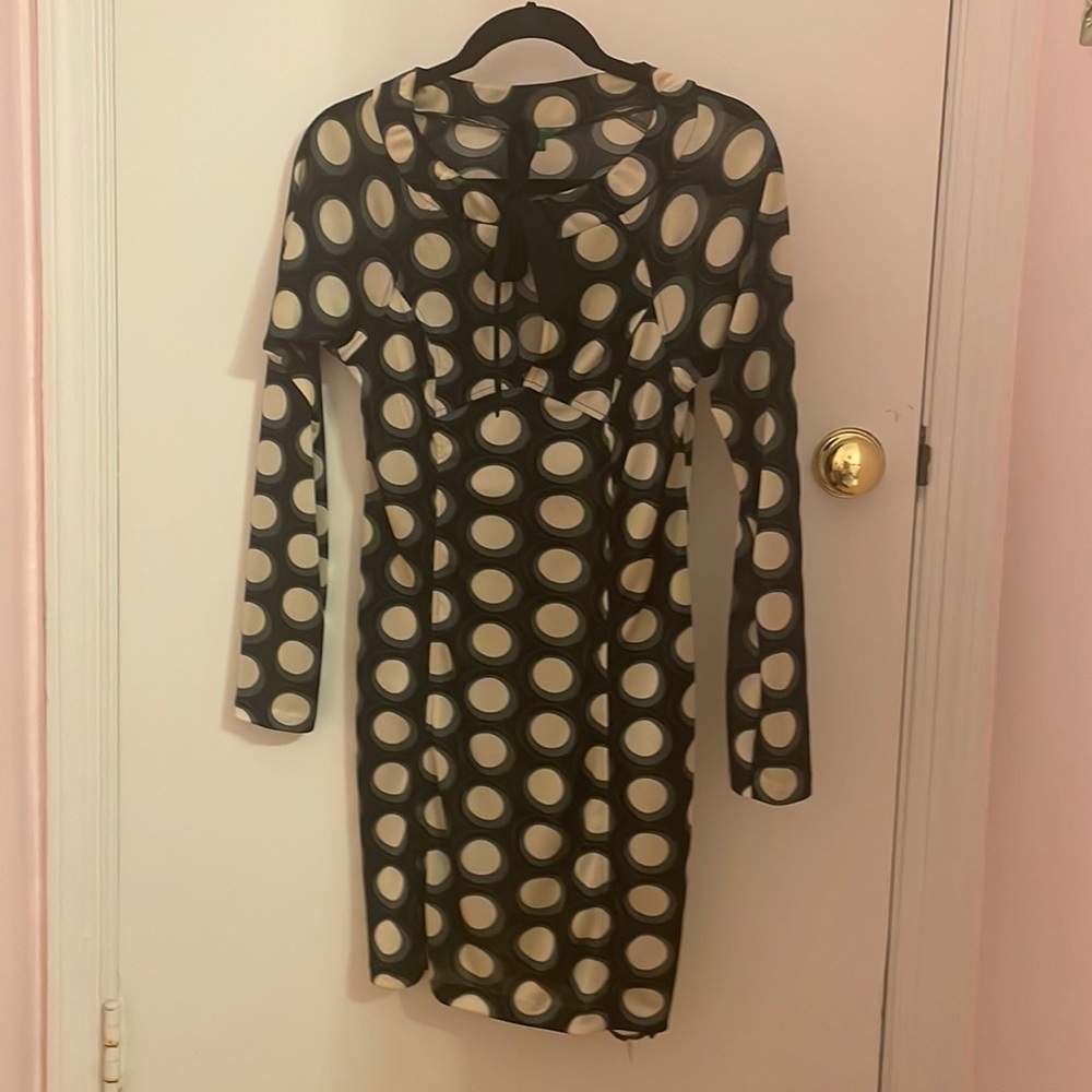Italian made silky mini dress with a bow